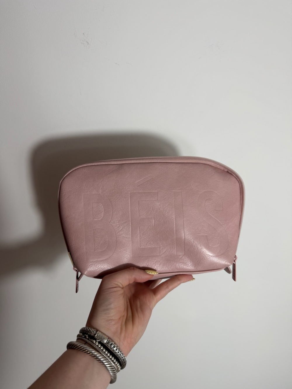 BEIS Blush Pink Cosmetic Pouch
